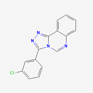 molecular formula C15H9ClN4 B2515454 3-(3-Chlorophenyl)-[1,2,4]triazolo[4,3-c]quinazoline CAS No. 339025-79-5