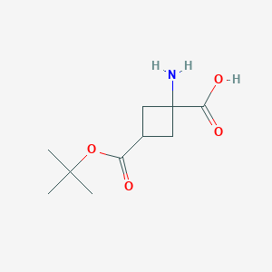 1-Amino-3-[(2-methylpropan-2-yl)oxycarbonyl]cyclobutane-1-carboxylic acid