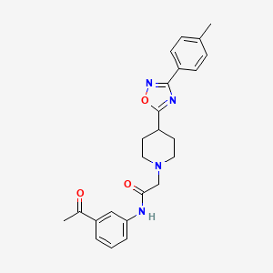 N-(3-acetylphenyl)-2-{4-[3-(4-methylphenyl)-1,2,4-oxadiazol-5-yl]piperidin-1-yl}acetamide