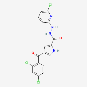 N'-(6-chloro-2-pyridinyl)-4-(2,4-dichlorobenzoyl)-1H-pyrrole-2-carbohydrazide