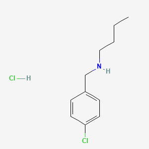 molecular formula C11H17Cl2N B2515485 N-(4-Chlorobenzyl)-1-butanamine hydrochloride CAS No. 16183-32-7; 2298-58-0