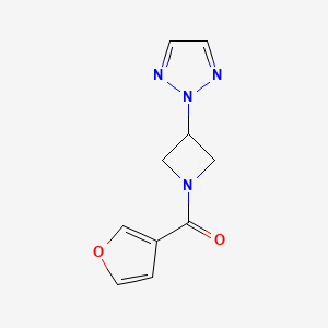 (3-(2H-1,2,3-triazol-2-yl)azetidin-1-yl)(furan-3-yl)methanone