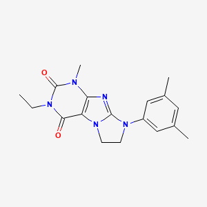 6-(3,5-Dimethylphenyl)-2-ethyl-4-methyl-7,8-dihydropurino[7,8-a]imidazole-1,3-dione