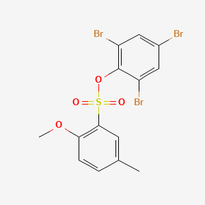 2,4,6-Tribromophenyl 2-methoxy-5-methylbenzene-1-sulfonate