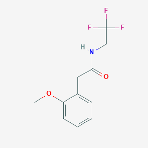 molecular formula C11H12F3NO2 B2515500 2-(2-Methoxyphenyl)-N-(2,2,2-trifluoroethyl)acetamide CAS No. 2184139-18-0