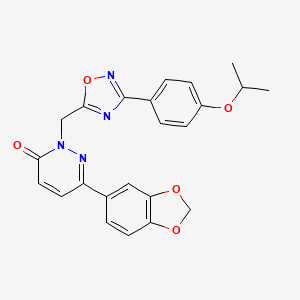 6-(1,3-benzodioxol-5-yl)-2-{[3-(4-isopropoxyphenyl)-1,2,4-oxadiazol-5-yl]methyl}pyridazin-3(2H)-one
