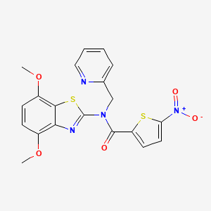 N-(4,7-dimethoxybenzo[d]thiazol-2-yl)-5-nitro-N-(pyridin-2-ylmethyl)thiophene-2-carboxamide