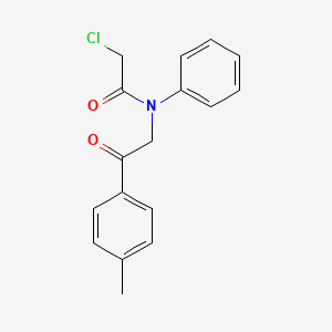 2-chloro-N-[2-(4-methylphenyl)-2-oxoethyl]-N-phenylacetamide