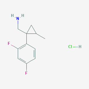 [1-(2,4-Difluorophenyl)-2-methylcyclopropyl]methanamine hydrochloride