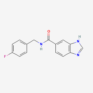 N-[(4-fluorophenyl)methyl]-3H-benzimidazole-5-carboxamide