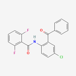 N-(2-benzoyl-4-chlorophenyl)-2,6-difluorobenzamide