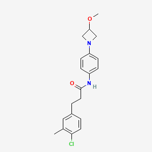 3-(4-chloro-3-methylphenyl)-N-[4-(3-methoxyazetidin-1-yl)phenyl]propanamide