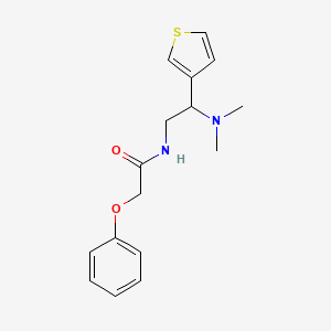 molecular formula C16H20N2O2S B2515526 N-(2-(dimethylamino)-2-(thiophen-3-yl)ethyl)-2-phenoxyacetamide CAS No. 946326-67-6