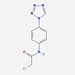 molecular formula C9H8ClN5O B2515530 2-Chloro-N-(4-tetrazol-1-yl-phenyl)-acetamide CAS No. 355826-97-0