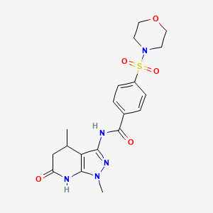 N-(1,4-dimethyl-6-oxo-4,5,6,7-tetrahydro-1H-pyrazolo[3,4-b]pyridin-3-yl)-4-(morpholinosulfonyl)benzamide