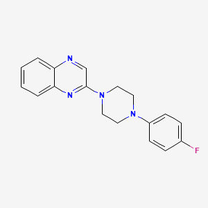 molecular formula C18H17FN4 B2515541 2-[4-(4-Fluorophenyl)piperazino]quinoxaline CAS No. 339104-74-4