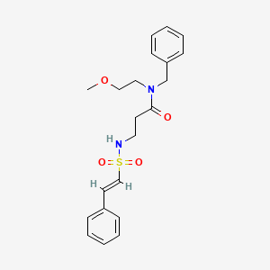 N-benzyl-N-(2-methoxyethyl)-3-[[(E)-2-phenylethenyl]sulfonylamino]propanamide