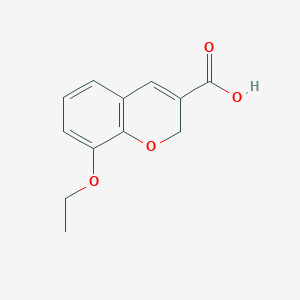 molecular formula C12H12O4 B2515559 8-乙氧基-2H-色烯-3-羧酸 CAS No. 923121-28-2
