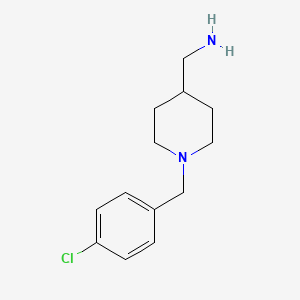 {[1-(4-Chlorobenzyl)piperidin-4-yl]methyl}amine