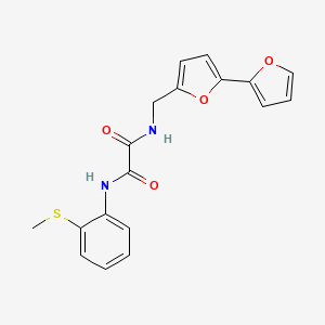 N1-([2,2'-bifuran]-5-ylmethyl)-N2-(2-(methylthio)phenyl)oxalamide