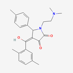1-(2-(dimethylamino)ethyl)-4-(2,5-dimethylbenzoyl)-3-hydroxy-5-(p-tolyl)-1H-pyrrol-2(5H)-one