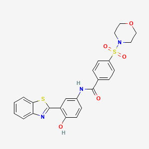 N-[3-(1,3-benzothiazol-2-yl)-4-hydroxyphenyl]-4-(morpholine-4-sulfonyl)benzamide