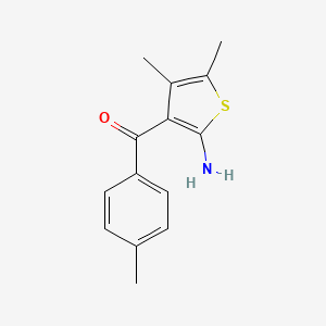 4,5-Dimethyl-3-(4-methylbenzoyl)thiophen-2-amine