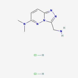 3-(Aminomethyl)-N,N-dimethyl-[1,2,4]triazolo[4,3-b]pyridazin-6-amine dihydrochloride