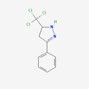 3-phenyl-5-(trichloromethyl)-4,5-dihydro-1H-pyrazole