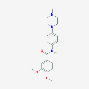 molecular formula C20H25N3O3 B251560 3,4-dimethoxy-N-[4-(4-methylpiperazin-1-yl)phenyl]benzamide 