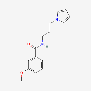N-(3-(1H-pyrrol-1-yl)propyl)-3-methoxybenzamide