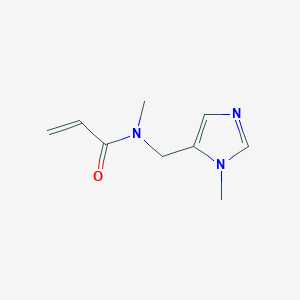 molecular formula C9H13N3O B2515608 N-Methyl-N-[(3-methylimidazol-4-yl)methyl]prop-2-enamide CAS No. 2411219-60-6
