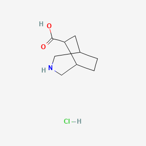3-Azabicyclo[3.2.2]nonane-6-carboxylic acid;hydrochloride