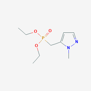 molecular formula C9H17N2O3P B2515633 二乙基((1-甲基-1H-吡唑-5-基)甲基)膦酸酯 CAS No. 163626-86-6