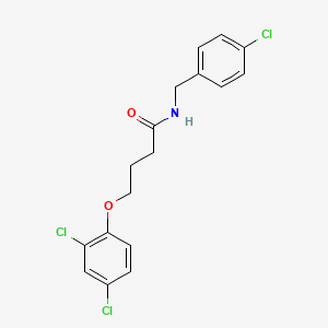 N-[(4-chlorophenyl)methyl]-4-(2,4-dichlorophenoxy)butanamide
