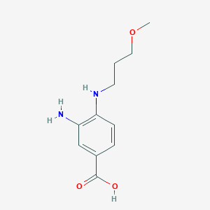 3-Amino-4-[(3-methoxypropyl)amino]benzoic acid