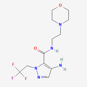4-Amino-N-(2-morpholin-4-ylethyl)-1-(2,2,2-trifluoroethyl)-1H-pyrazole-5-carboxamide