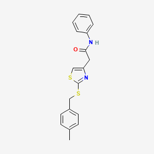 2-(2-((4-methylbenzyl)thio)thiazol-4-yl)-N-phenylacetamide
