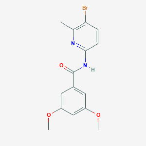 molecular formula C15H15BrN2O3 B251565 N-(5-bromo-6-methylpyridin-2-yl)-3,5-dimethoxybenzamide 