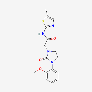 2-(3-(2-methoxyphenyl)-2-oxoimidazolidin-1-yl)-N-(5-methylthiazol-2-yl)acetamide