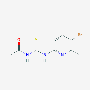 molecular formula C9H10BrN3OS B251569 N-[(5-bromo-6-methylpyridin-2-yl)carbamothioyl]acetamide 
