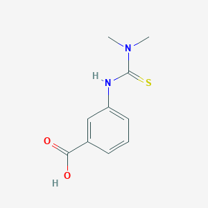 molecular formula C10H12N2O2S B2515703 3-[(二甲氨基)羰硫基]氨基苯甲酸 CAS No. 1273305-86-4