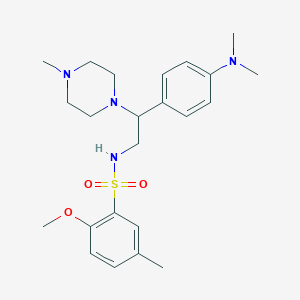 N-(2-(4-(dimethylamino)phenyl)-2-(4-methylpiperazin-1-yl)ethyl)-2-methoxy-5-methylbenzenesulfonamide