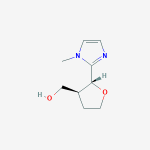 molecular formula C9H14N2O2 B2515718 [(2R,3S)-2-(1-甲基-1H-咪唑-2-基)氧杂环-3-基]甲醇 CAS No. 2031242-52-9