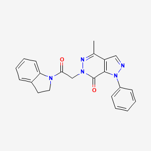 6-(2-(indolin-1-yl)-2-oxoethyl)-4-methyl-1-phenyl-1H-pyrazolo[3,4-d]pyridazin-7(6H)-one