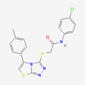 N-(4-chlorophenyl)-2-((5-(p-tolyl)thiazolo[2,3-c][1,2,4]triazol-3-yl)thio)acetamide
