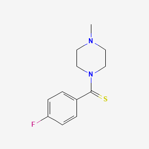 molecular formula C12H15FN2S B2515770 (4-Fluorophenyl)(4-methylpiperazin-1-yl)methanethione CAS No. 706777-62-0