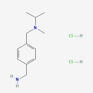 (4-{[Methyl(propan-2-yl)amino]methyl}phenyl)methanamine dihydrochloride