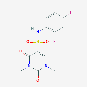 N-(2,4-difluorophenyl)-1,3-dimethyl-2,4-dioxopyrimidine-5-sulfonamide