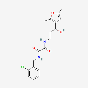 N1-(2-chlorobenzyl)-N2-(3-(2,5-dimethylfuran-3-yl)-3-hydroxypropyl)oxalamide